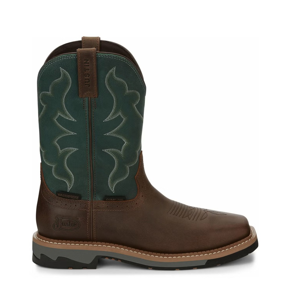 Justin® (Men's 10.5 D) Boot Barn Exclusive Carbide Waterproof Western Work Boots